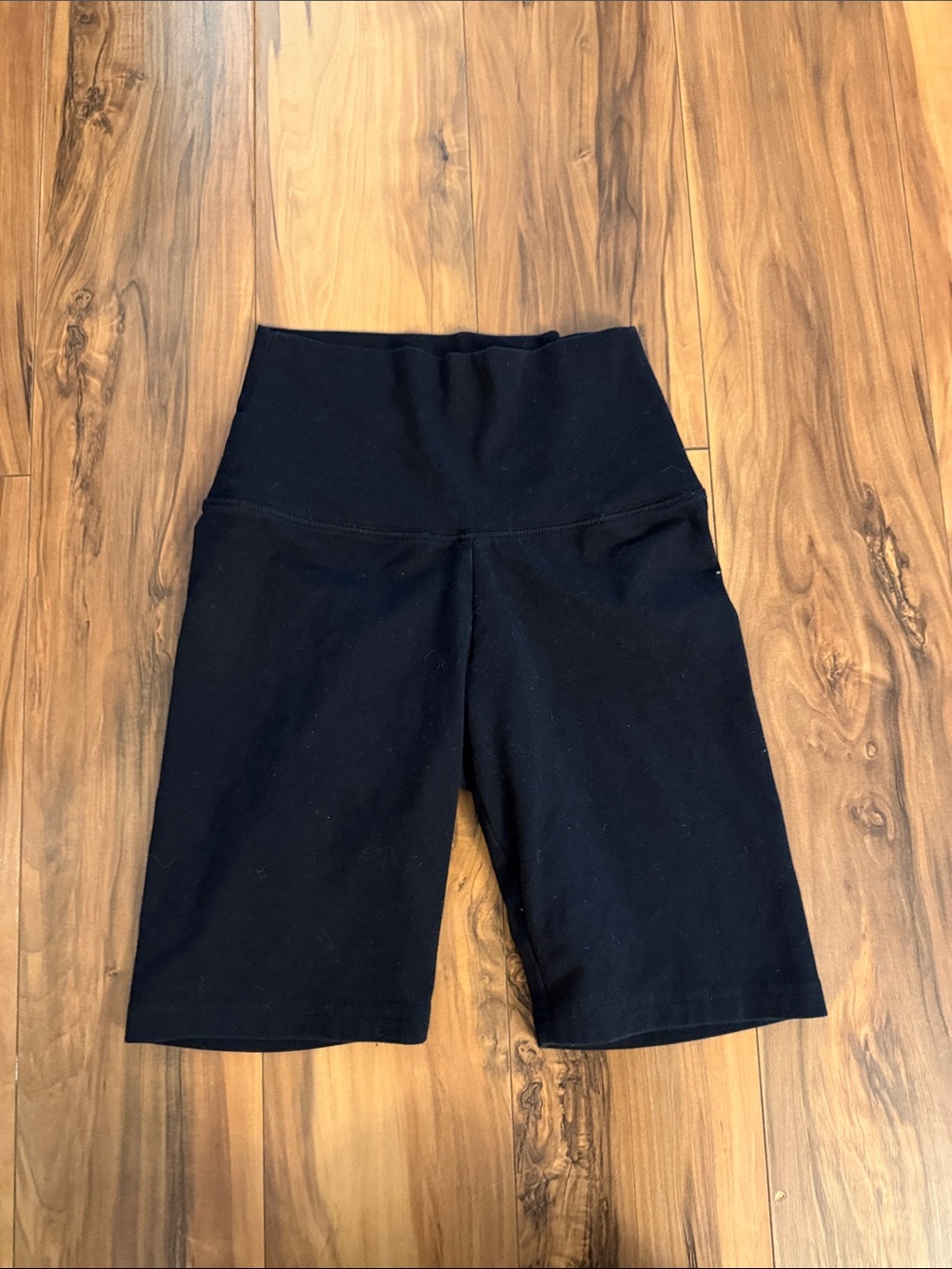 aerie Black High-Rise Bike Shorts
